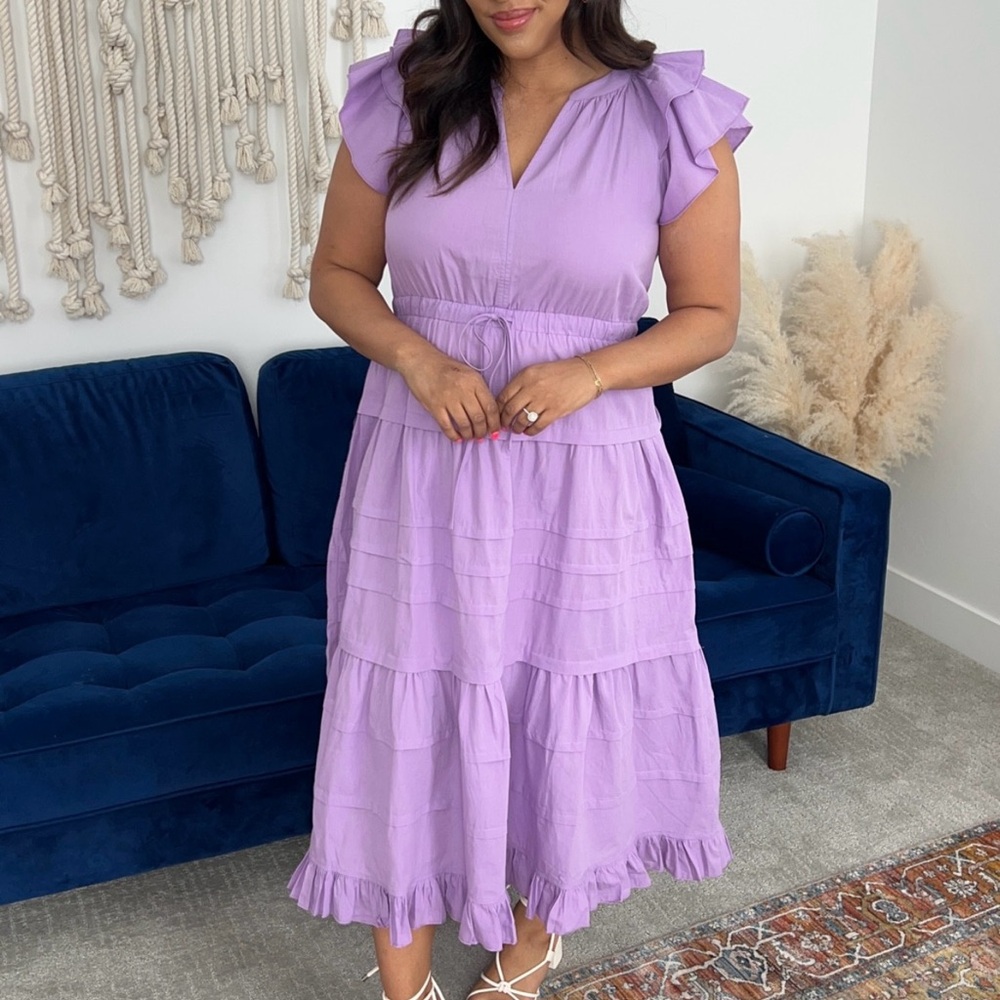 Women’s purple midi dress